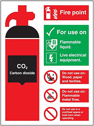 Durable CO2 Feuerlöscher Fire Point Site Safety Feuerlöscher Metall-Blechschild – 30,5 x 40,6 cm Durable CO2 Feuerlöscher Fire Point Site Safety Feuerlöscher Metall-Blechschild – 30,5 x 40,6 cm von Ziwarsich
