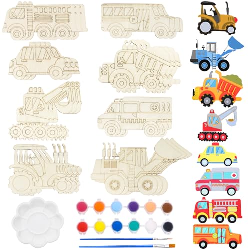 Automobil Holz Bastelset, 29 Stück Automobil zum Bemalen, Holzbastelsets für Kinder, Holz Automobil Basteln, Automobil holzstücke für Mädchen/Jungen DIY Geburtstag Handwerk, DIY Malen Dekoration Automobil Holz Bastelset, 29 Stück Automobil zum Bemalen, Holzbastelsets für Kinder, Holz Automobil Basteln, Automobil holzstücke für Mädchen/Jungen DIY Geburtstag Handwerk, DIY Malen Dekoration von Zkaoai
