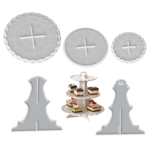 Epoxidharz-Gussform für Obst-Display-Teller, handgefertigt, 3 Ebenen, Silikon-Epoxid-Ständer, für Cupcakes, Desserts Epoxidharz-Gussform für Obst-Display-Teller, handgefertigt, 3 Ebenen, Silikon-Epoxid-Ständer, für Cupcakes, Desserts von Zktfyshk