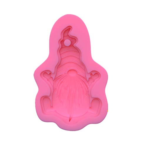 Glänzende Silikonharz-Formen, Weihnachtsmann, Schlüsselanhänger, Anhänger, Schmuck, Epoxidharz, Bastelformen von Zktfyshk
