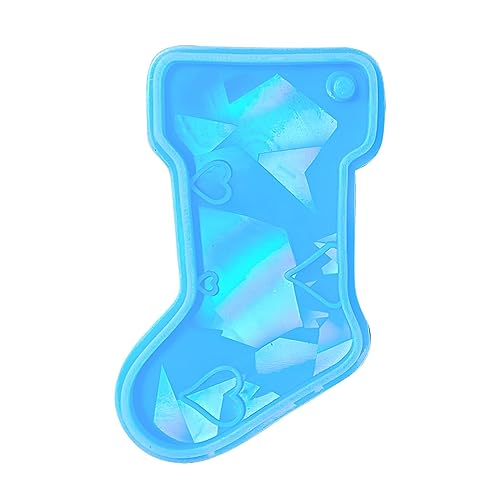 Holographische Formen Für Epoxidharz Silikonform Weihnachtsstrumpfharz Anhänger Charme Schlüsselbund Ohrringe Schmuck von Zktfyshk