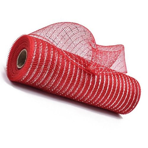 Verpackungsband 10inchx10yard Jede Rolle Metallic Foil Poly Net Ribbon Für Weihnachtkranz Home Dekoration Kunsthandwerk Verpackungsband 10inchx10yard Jede Rolle Metallic Foil Poly Net Ribbon Für Weihnachtkranz Home Dekoration Kunsthandwerk von Zktfyshk