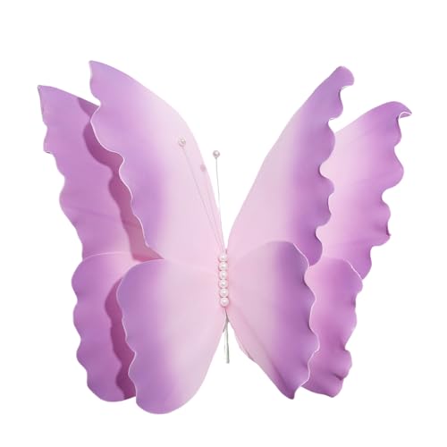 Zktfyshk 50 cm großer Schmetterling Wandkunst Ornament für Hochzeit, Geburtstag, Party und Veranstaltung Zktfyshk 50 cm großer Schmetterling Wandkunst Ornament für Hochzeit, Geburtstag, Party und Veranstaltung von Zktfyshk