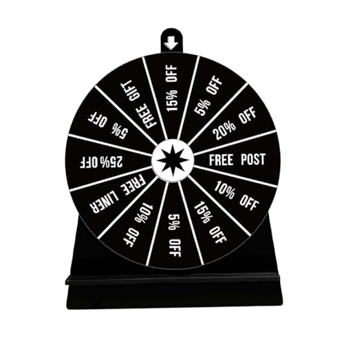 Zktfyshk Drehrad Trinkspiel für Erwachsene mit Standfuß Drehteller Roulette Acryl Textur für Party Zktfyshk Drehrad Trinkspiel für Erwachsene mit Standfuß Drehteller Roulette Acryl Textur für Party von Zktfyshk