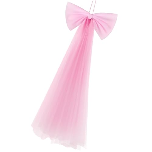 Zktfyshk Große Organza-Schleife, Schulparty, Schleife, Ornament, 73 x 34 cm, für Babypartys, Kindergeburtstag, Hochzeit, Party Zktfyshk Große Organza-Schleife, Schulparty, Schleife, Ornament, 73 x 34 cm, für Babypartys, Kindergeburtstag, Hochzeit, Party von Zktfyshk
