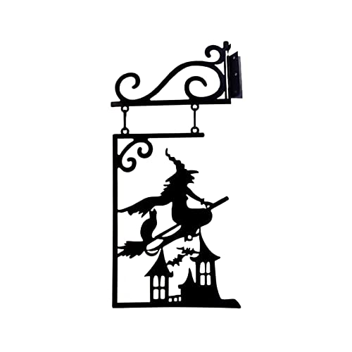Zktfyshk Halloween-Dekoration für Fenster, Tür, Metall, Hexenstatue, Figuren, Haus, Garten, Eckschild, Ornament Zktfyshk Halloween-Dekoration für Fenster, Tür, Metall, Hexenstatue, Figuren, Haus, Garten, Eckschild, Ornament von Zktfyshk