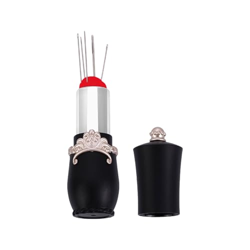 Zktfyshk Lippenstift-Form, Nadelkissen, Nähnadel-Aufbewahrungsbox, Nähnadel-Halter für Quilten, Nadeln, Nähzubehör Zktfyshk Lippenstift-Form, Nadelkissen, Nähnadel-Aufbewahrungsbox, Nähnadel-Halter für Quilten, Nadeln, Nähzubehör von Zktfyshk