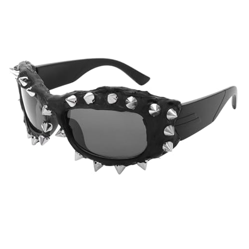 Zktfyshk Sportliche Sonnenbrille für Shows, Bühne und Alltag, einzigartiges Zubehör, modernes Outfit, Foto-Requisiten Zktfyshk Sportliche Sonnenbrille für Shows, Bühne und Alltag, einzigartiges Zubehör, modernes Outfit, Foto-Requisiten von Zktfyshk
