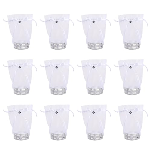 Zktfyshk Süßigkeiten-Organizer mit Verschluss, elegante Hochzeitsgeschenktüten für Schmuck, Snacks, Verpackungen, 12 Stück Zktfyshk Süßigkeiten-Organizer mit Verschluss, elegante Hochzeitsgeschenktüten für Schmuck, Snacks, Verpackungen, 12 Stück von Zktfyshk