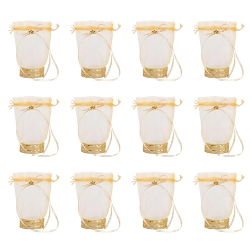 Zktfyshk Süßigkeiten-Organizer mit Verschluss, elegante Hochzeitsgeschenktüten für Schmuck, Snacks, Verpackungen, 12 Stück Zktfyshk Süßigkeiten-Organizer mit Verschluss, elegante Hochzeitsgeschenktüten für Schmuck, Snacks, Verpackungen, 12 Stück von Zktfyshk