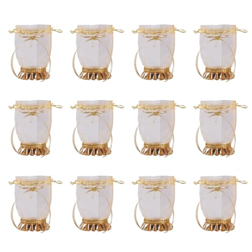 Zktfyshk Süßigkeiten-Organizer mit Verschluss, elegante Hochzeitsgeschenktüten für Schmuck, Snacks, Verpackungen, 12 Stück Zktfyshk Süßigkeiten-Organizer mit Verschluss, elegante Hochzeitsgeschenktüten für Schmuck, Snacks, Verpackungen, 12 Stück von Zktfyshk