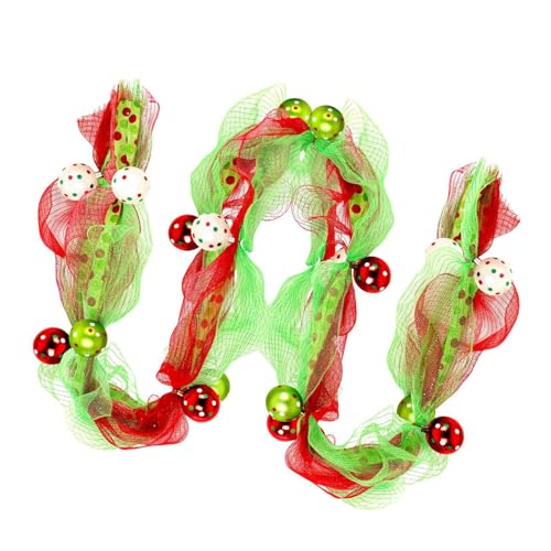 Zktfyshk Weihnachtsbaumschmuck mit roten Perlen, Polyesternetz, Kranz für Urlaub, Party, Zuhause Zktfyshk Weihnachtsbaumschmuck mit roten Perlen, Polyesternetz, Kranz für Urlaub, Party, Zuhause von Zktfyshk