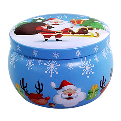 Zktfyshk Weihnachtskerzendosen mit Kerzengläsern für die Herstellung von Kerzen, Kunst & Aufbewahrung, Geschenke, leere Weihnachtskerze von Zktfyshk