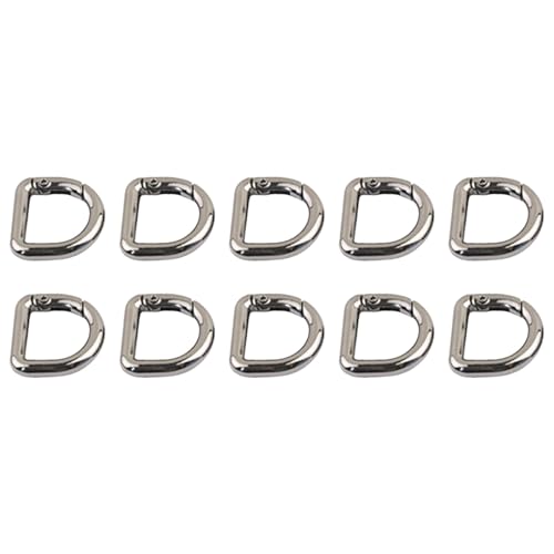 10 PCs Feder D Rings Key Hooks Metall Keyring Clipschnallen Verschlüsse Für Riemen Rucksäcke Handtasche Geldbeutelriemen 10 PCs Feder D Rings Key Hooks Metall Keyring Clipschnallen Verschlüsse Für Riemen Rucksäcke Handtasche Geldbeutelriemen von Zkydhbd