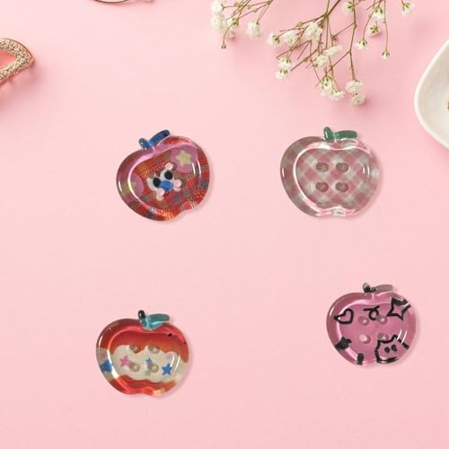 10pieces Obstform Nähknopf 20mm Acrylknopf 4 Lochknopf Für Hemd Strickjacke Sewing Clothing Dekoration von Zkydhbd