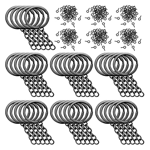 250pieces Metall Schlüsselanschlüsse Keyrings Mit Ketten Und Sprungringen Für Kunsthandwerk Und Schmuckbefund Erstellen Gemischte Farben 250pieces Metall Schlüsselanschlüsse Keyrings Mit Ketten Und Sprungringen Für Kunsthandwerk Und Schmuckbefund Erstellen Gemischte Farben von Zkydhbd