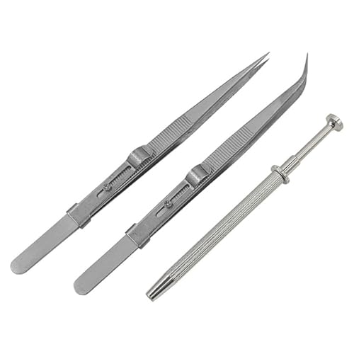 3pcs Schmuckverarbeitung Pinzetten Set Edelstahlwerkzeuge Für Edelsteine und Perlen Grabber Perlenzubehör Gemstones Grabber Tool 3pcs Schmuckverarbeitung Pinzetten Set Edelstahlwerkzeuge Für Edelsteine und Perlen Grabber Perlenzubehör Gemstones Grabber Tool von Zkydhbd