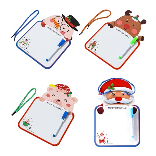 4pcs Weihnachten Whiteboard Hanging Memo Board Board Doppelseitiges Löschen Zeichenbrett Für Kleinkind Zeichnen Doppelseite Zeichenbrett Kleinkindspielzeug von Zkydhbd