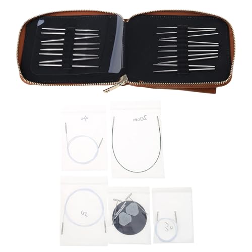 9pairs Edelstahl Kreisförmiger Stricknadelsatz Mit Hülle 2 0-4.0 Mm Austauschbarer Kreisförmiger Stricknadelsatz 9pairs Edelstahl Kreisförmiger Stricknadelsatz Mit Hülle 2 0-4.0 Mm Austauschbarer Kreisförmiger Stricknadelsatz von Zkydhbd