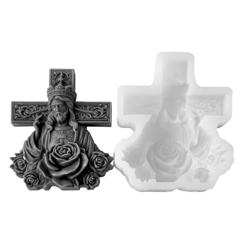 Duft Kerzenform Religiöse Themengüsse Epoxidharzformen Halloween Silikonformpflaster Formen Religiöses Thema Silikon Halloween Duft Kerzenpflaster von Zkydhbd