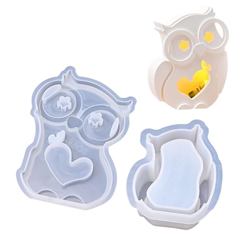 Kreative Eule Thematische Silikon Crafting Schimmelpilze Hohldesigns Eulenformen Für Anpassbare Lampenschirme Und Dekorative Stücke Lampen Schatten Silikonform Kreative Eule Thematische Silikon Crafting Schimmelpilze Hohldesigns Eulenformen Für Anpassbare Lampenschirme Und Dekorative Stücke Lampen Schatten Silikonform von Zkydhbd