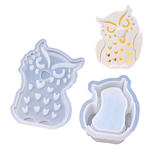 Kreative Eule Thematische Silikon Crafting Schimmelpilze Hohldesigns Eulenformen Für Anpassbare Lampenschirme Und Dekorative Stücke Lampen Schatten Silikonform Kreative Eule Thematische Silikon Crafting Schimmelpilze Hohldesigns Eulenformen Für Anpassbare Lampenschirme Und Dekorative Stücke Lampen Schatten Silikonform von Zkydhbd