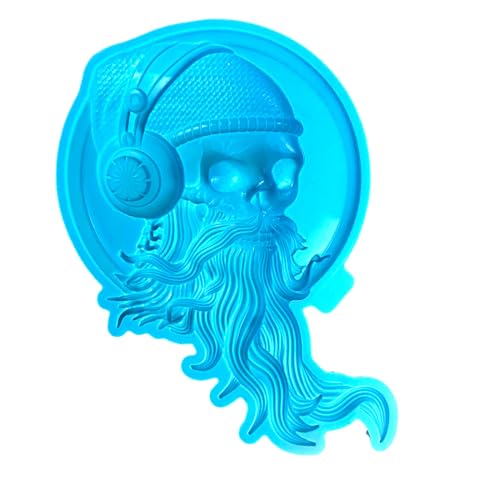 Langlebige Silikonform Langbärtiger Schädelform Einzigartige Epoxidharz Halloween Schmuck Die Formen Für Enthusiasten Silikonform Für Projekte Machen von Zkydhbd