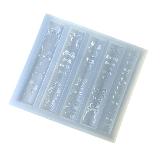 Multi Muster Nägel Dekoration Silikonvorlage Sichere Wiederverwendbare Nägel Art Bowknot Vorlage Für Alle Altersgruppen Kunstprojekte Anpassbare Bogenknotennageldesign Form von Zkydhbd