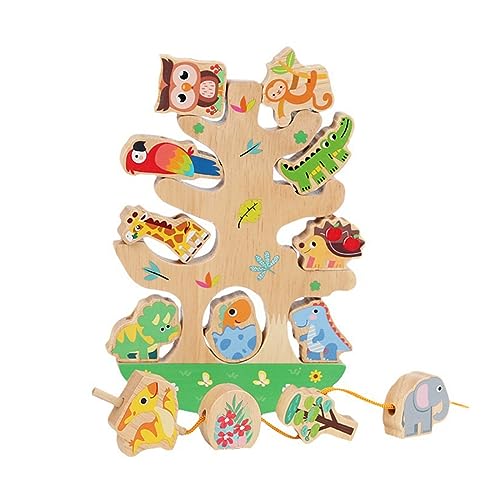 Sensory Tumble Jumble Stapel Block Set Animal Balance Building Block Set Threading Toy Kinder Familie Familie Lustiger Schreibtisch Spielzeug Eltern Kind Interaktives Spiel Feinmotorik Spielzeug von Zkydhbd