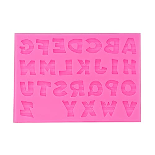 Silikonform Schokolade Gestreifte Buchstaben Fondant Kuchen Süßigkeiten Seifenform Back Dekorationswerkzeuge Für Dessertkuchen von Zkydhbd