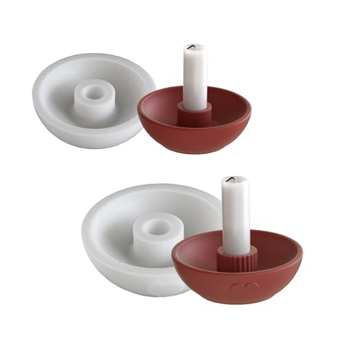 Silikonkerzenformen Wiederverwendbare Nicht Stick Bastelkits Für Epoxidharz Casting Und Heimatkorner Kerzenleuchter von Zkydhbd