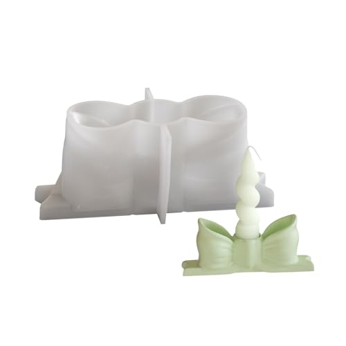 Silikonkerzenhalter Schimmel Dekorative Bowknot Kerzenhalter Ornament Silicon Für Hochzeiten Und Partys Festival Feier von Zkydhbd