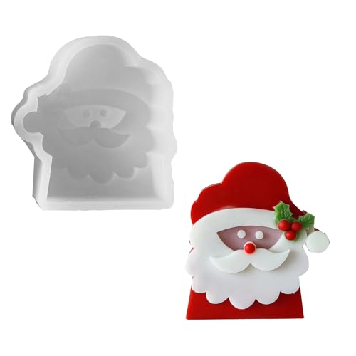 Urlaubsthemen Santa Kerze Schimmel Zarte Weihnachtsmann Harzform Silikon Duft Bastelhaus Dekoration Harz Säule Schimmel von Zkydhbd