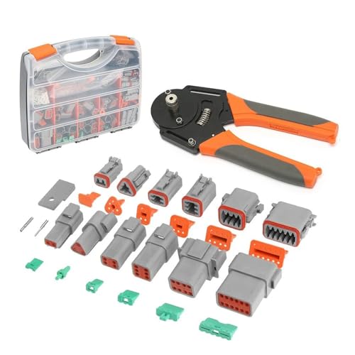 Wasserdichtes Stecker Mit 2 3 4 6 8 12 Pin Klemmen Und Professionelles Crimp Werkzeug Für Den Anschluss An Elektrischen Systemen Mit Wasserdichtem Design Für Automobilsysteme von Zkydhbd