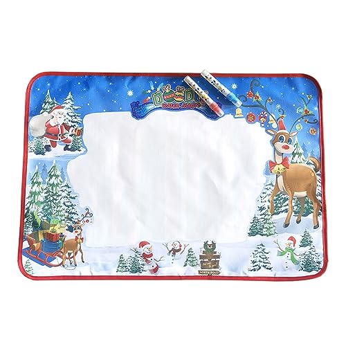 Wasserzeichnung Matte Mit Spielzeug Für 3-6 Mädchen Jungen Weihnachtsgeschenke Wasserschloss Matte Kleinkind Wassermalmaschine Wassermalmaschine Für Kleinkinder Kinder Wasser Malerei Kinder von Zkydhbd