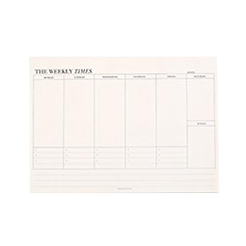 Weekly Planer Notebook Weekly Planer Notepad Mit Tear Away Seite Wöchentliche Planer 60 Seiten Für Einfache Gebrauchsarbeitsplaner Journal Weekly Planer Notebook Weekly Planer Notepad Mit Tear Away Seite Wöchentliche Planer 60 Seiten Für Einfache Gebrauchsarbeitsplaner Journal von Zkydhbd