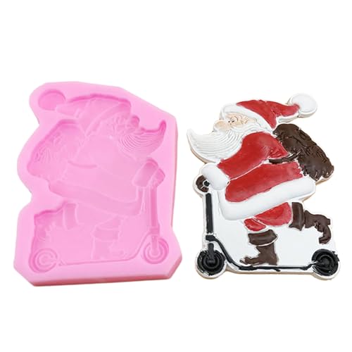 Weihnachten Santa Silicon Candy Form Multi Purpose Bastelwerkzeug Schokolade Seifen Kerze Herstellen Flexible Lebensmittel Sichere Materialien Ungiftige Silikonform von Zkydhbd