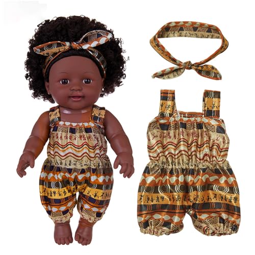 Zkydhbd 12in wasserdichte Wiedergeborene Puppen Fashion Schwarze Puppen Afrikanische Kleinkind Girl Dolls Für Kinder Tun Um Kind Zu Spielen. Unternehmen Spielzeugpuppe Mit Kleidung Zkydhbd 12in wasserdichte Wiedergeborene Puppen Fashion Schwarze Puppen Afrikanische Kleinkind Girl Dolls Für Kinder Tun Um Kind Zu Spielen. Unternehmen Spielzeugpuppe Mit Kleidung von Zkydhbd