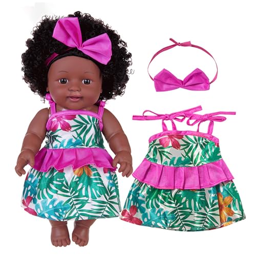 Zkydhbd 12in wasserdichte Wiedergeborene Puppen Fashion Schwarze Puppen Afrikanische Kleinkind Girl Dolls Für Kinder Tun Um Kind Zu Spielen. Unternehmen Spielzeugpuppe Mit Kleidung Zkydhbd 12in wasserdichte Wiedergeborene Puppen Fashion Schwarze Puppen Afrikanische Kleinkind Girl Dolls Für Kinder Tun Um Kind Zu Spielen. Unternehmen Spielzeugpuppe Mit Kleidung von Zkydhbd