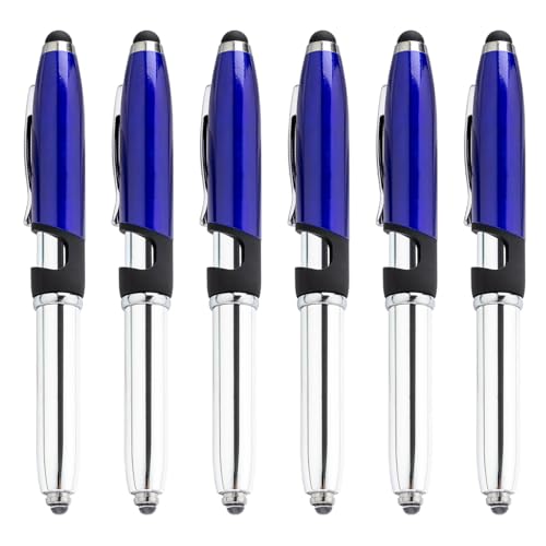 Zkydhbd 6 PCs/Set 3 In 1 LED Kugelschreiber Mit Stiftungen Glatte Schreibstift 1.0mm Stiftstiftschule Für Teachee von Zkydhbd