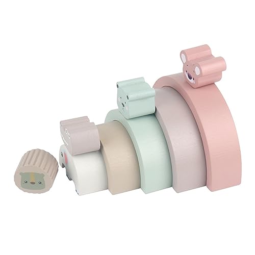 Zkydhbd Cartoon Stacking Block Toy Semicircle Building Blocks Spielzeug Für Logisches Argumentationstraining Bildungsspielzeug Für Kleinkind Trainingsspielzeug Für Kleinkinder von Zkydhbd