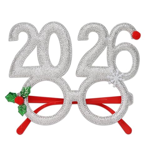 Zkydhbd Gläser Frames Weihnachtskostüm Brille Ohne Objektive Weihnachtsfeier Lieferungen 2026 Brillen Frauen Männer von Zkydhbd