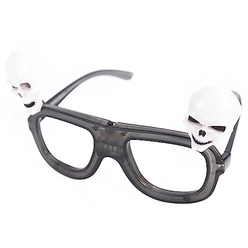 Zkydhbd Glühen Dunklen Halloween Eyewear Für Kinder Und Erwachsene Gruselige Schädel Kürbisse Hexen Und Flammenkostümzubehör von Zkydhbd