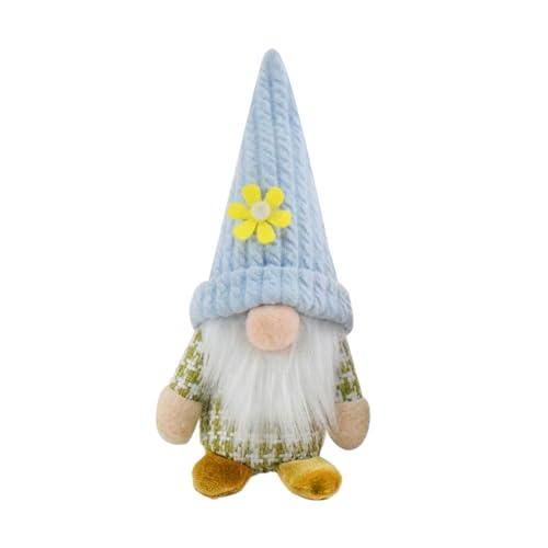 Zkydhbd Kaninchen Mit Blumen Handgefertigt Feselose Puppen Frühlingsfest Tomtes Elfen Zwerge Nisse Skandinavische Verzierung von Zkydhbd