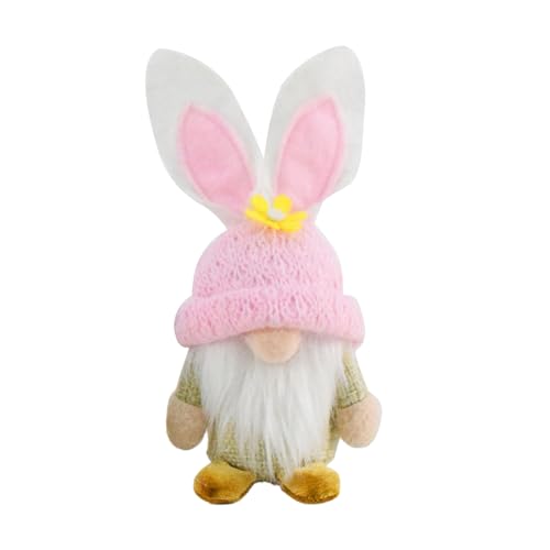 Zkydhbd Kaninchen Mit Blumen Handgefertigt Feselose Puppen Frühlingsfest Tomtes Elfen Zwerge Nisse Skandinavische Verzierung von Zkydhbd
