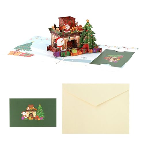 Zkydhbd Kreative Popup Grußkarte Weihnachtskamine Design Für Festives Home Decoration Und Saisonale Geschenke Karton Weihnachtskarte Weihnachtskarte von Zkydhbd