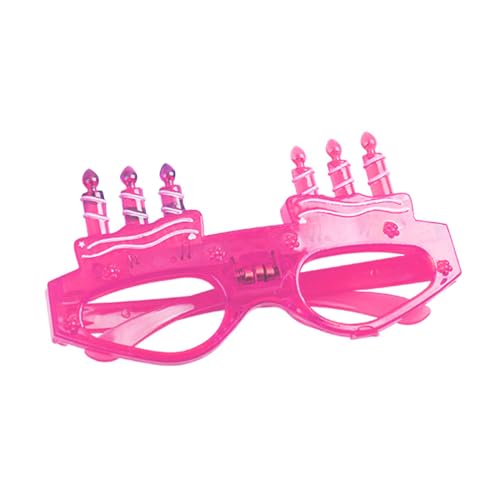 Zkydhbd LED Eyle Rahmen Plastikgläser Geburtstagsfeier Brille Perfekte Karnevalsparty Sonnenbrille Photostudio Dekoration Party Brillen Für Geburtstage Blinken Geburtstag Brillenfestleuchte Brille von Zkydhbd