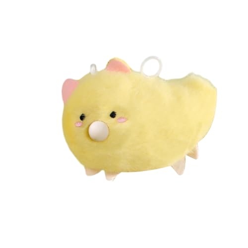Zkydhbd Mangos Hund Mit Musik Keyring Pelzige Cartoon Junge Keychain Girl Rucksack Anhänger Geburtstag Ornament Kinder Geschenk Plüsch Keychain Pack von Zkydhbd