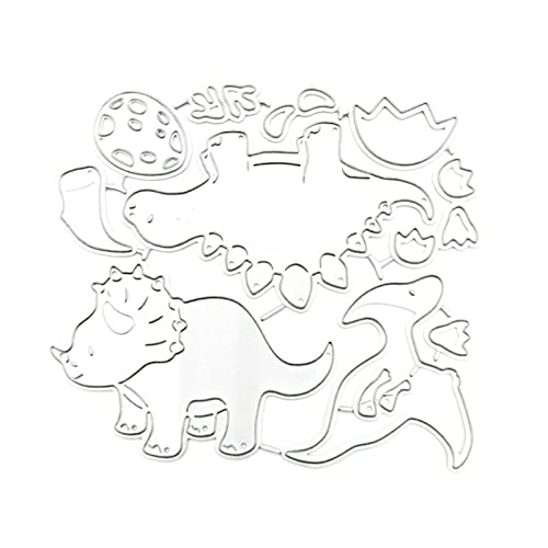 Zkydhbd Metall Stanzformen Dinosaurier Stanzformen Schablonen Schnittvorlage Für Sammelalbum Album Papier Karte Prägung Basteln von Zkydhbd