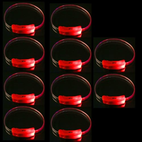 Zkydhbd Packung Von 10 LED Leuchtenden Armbändern Für Partys Farbenfrohe Plastik Armbänder Blinken Leuchte Armreifen Accessoire Für Kinder Zkydhbd Packung Von 10 LED Leuchtenden Armbändern Für Partys Farbenfrohe Plastik Armbänder Blinken Leuchte Armreifen Accessoire Für Kinder von Zkydhbd